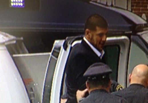 New England Patriots TE Aaron Hernandez in court