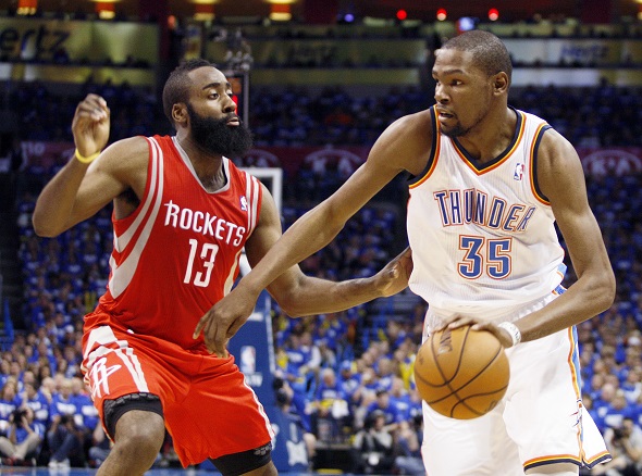 James Harden and Kevin Durant Miss Playing Together, OKC ...