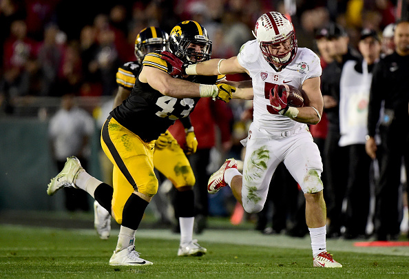 mccaffrey over under yards super bowl