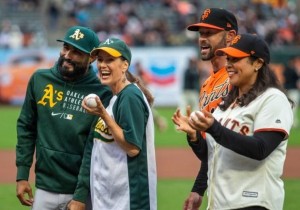 Giants, A's prepare for Bay Bridge Series, with Sergio Romo warming up