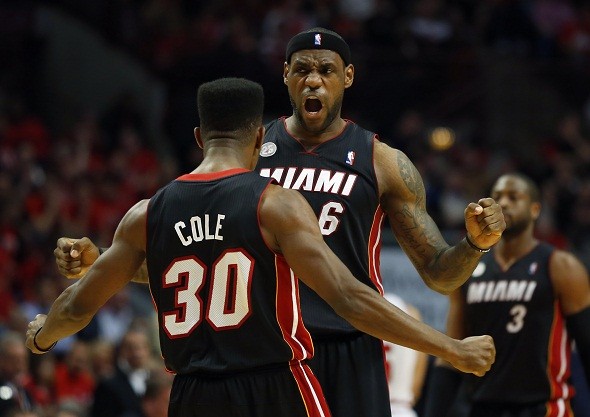 NBA Playoff TV Schedule Heat, LeBron James, Norris Cole. 
