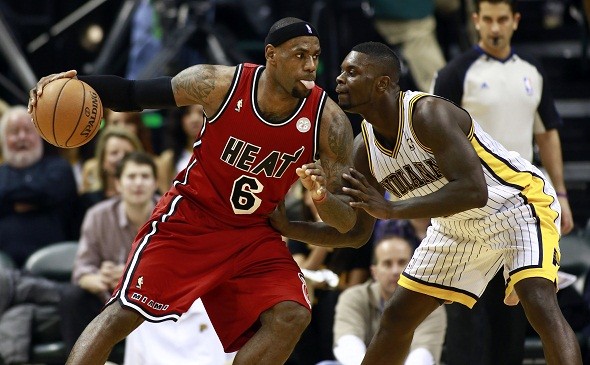 Miami Heat vs. Indiana Pacers Score LeBron James