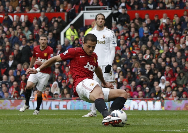 Javier Hernandez Manchester United Swansea