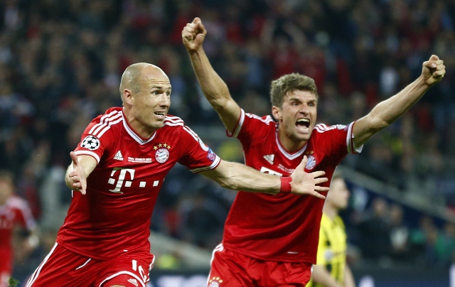 Bayern Munich Arjen Robben Thomas Muller