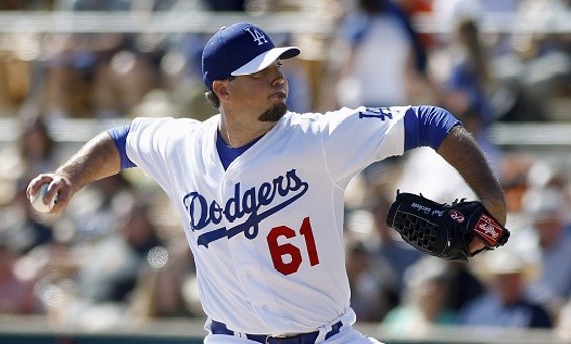 Los Angeles Dodgers pitcher Josh Beckett 