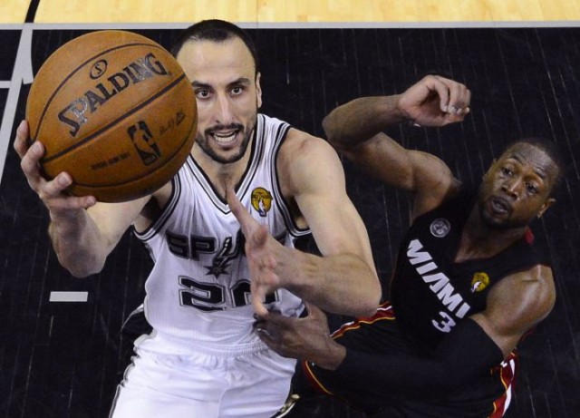NBA Standings: Manu Ginobili San Antonio Spurs vs. Miami Heat