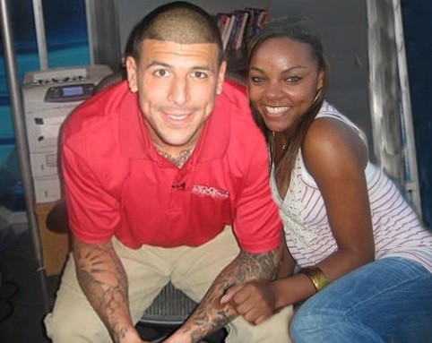 Aaron Hernandez and girlfriend Shayanna Jenkins