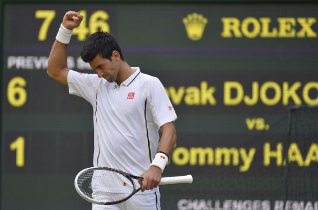 Men's Singles Bracket Semifinals Novak Djokovic 