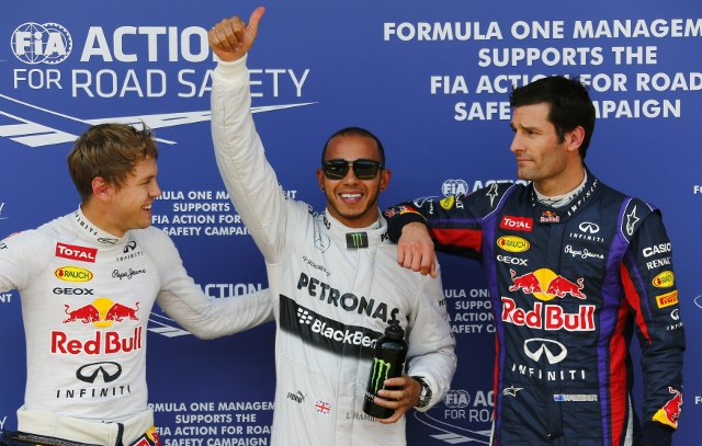 Lewis Hamilton Mark Webber Sebastian Vettel Formula One