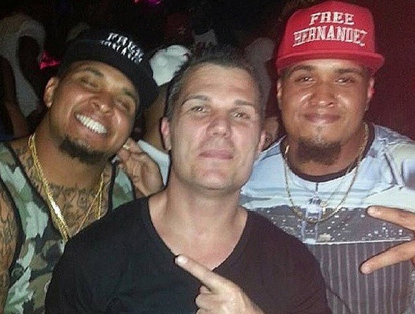 Aaron Hernandez hats from Maurkice and Mike Pouncey 