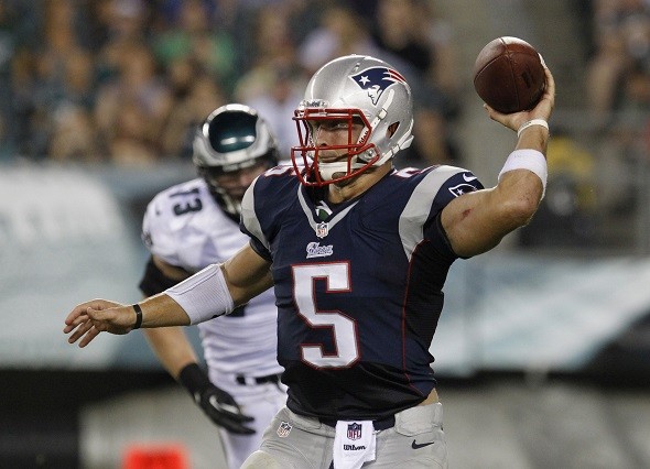 New England Patriots quarterback Tim Tebow 
