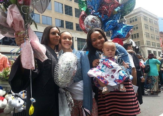 Aaron Hernandez girlfriend Shayanna Jenkins with sister Shaneah and baby Avielle Janelle