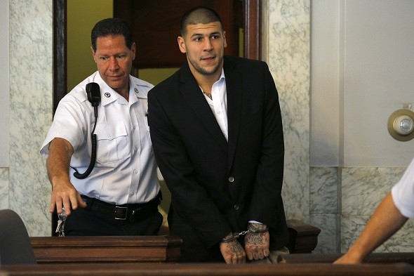 Aaron Hernandez, former player for the