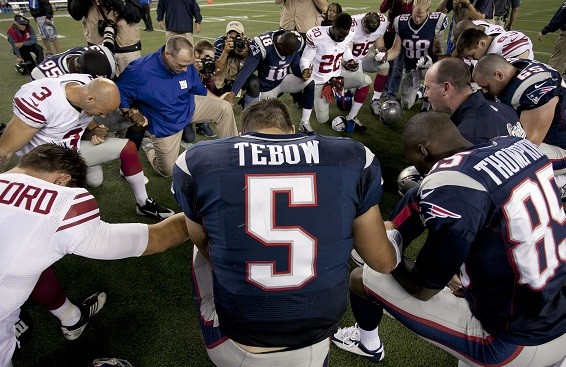 New England Patriots quarterback Tim Tebow 