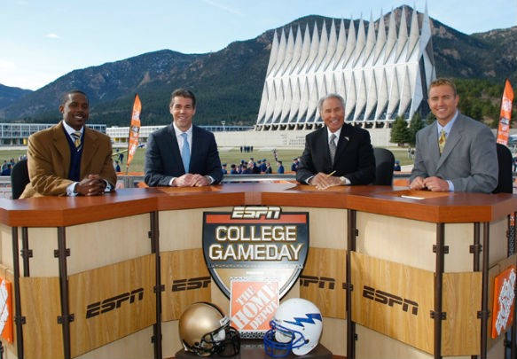 The ESPN College GameDay football crew 