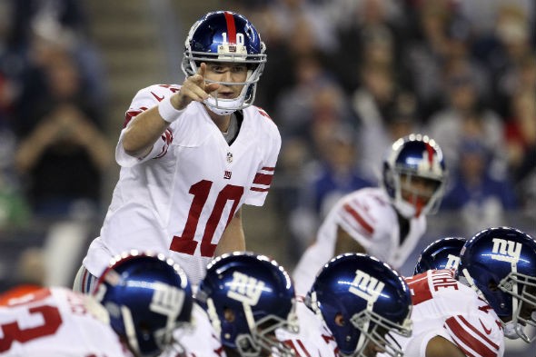New York Giants quarterback Eli Manning 