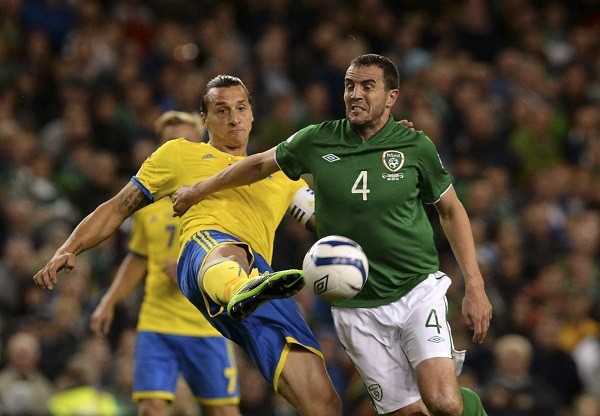 Republic of Ireland John O'Shea Sweden Zlatan Ibrahimovic