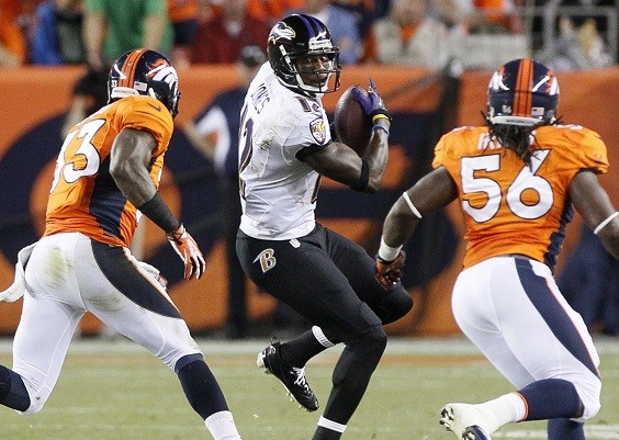 Baltimore Ravens wide receiver Jacoby Jones 