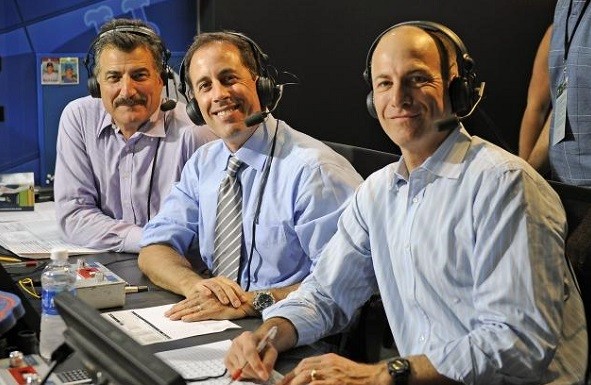 New York Mets broadcaster Keith Hernandez and Jerry Seinfeld