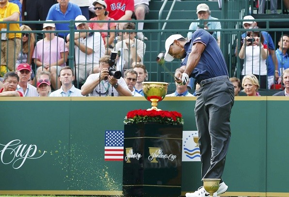 U.S. team member golfer Tiger Woods