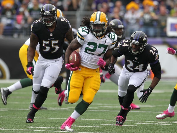Green Bay Packers running back Eddie Lacy 