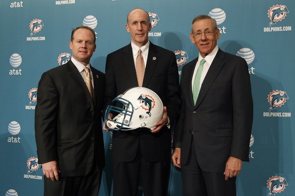 The NFL's Miami Dolphins' Team General Manager Jeff Ireland 