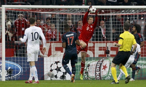 Bayern Munich's goalkeeper Manuel Neuer