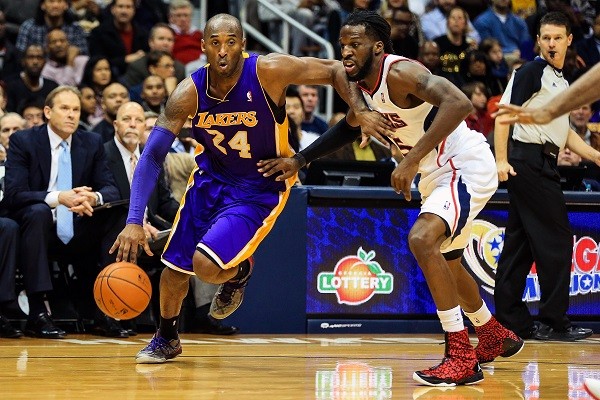 Los Angeles Lakers shooting guard Kobe Bryant 