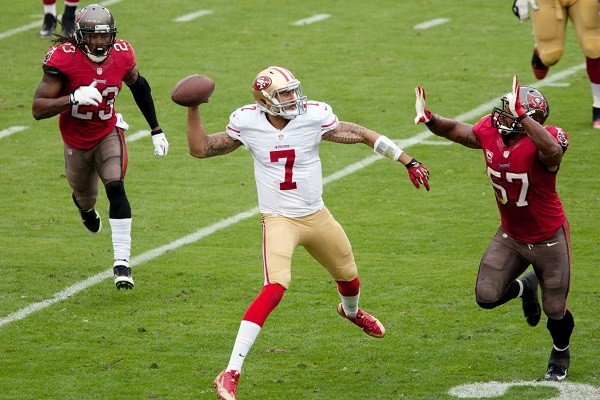 San Francisco 49ers quarterback Colin Kaepernick 