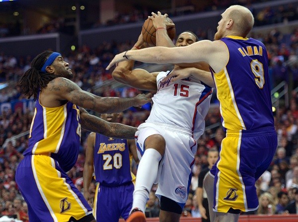 Los Angeles Lakers center Chris Kaman 