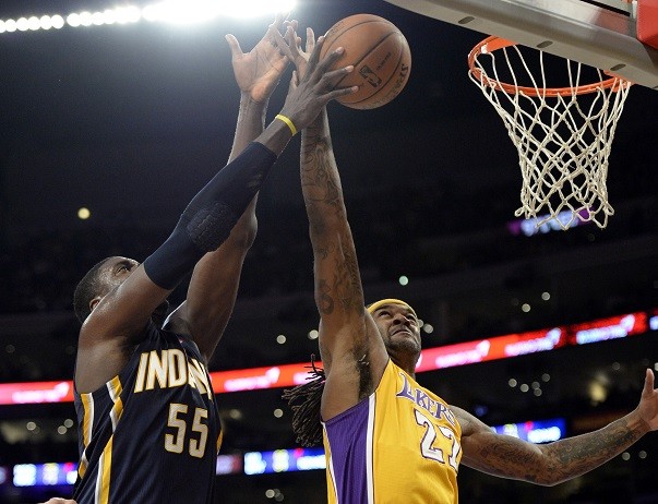 Los Angeles Lakers power forward Jordan Hill