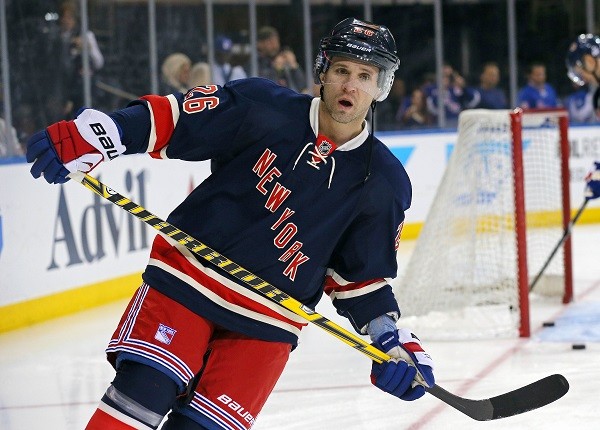 New York Rangers right wing Martin St. Louis 