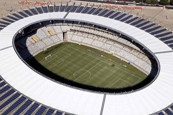 2014 World Cup An aerial view of the Estadio Mineirao