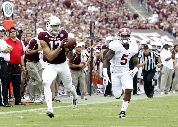 Texas A&M Aggie wide receiver Mike Evans