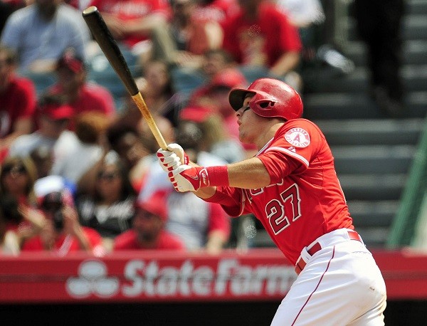  Los Angeles Angels center fielder Mike Trout 