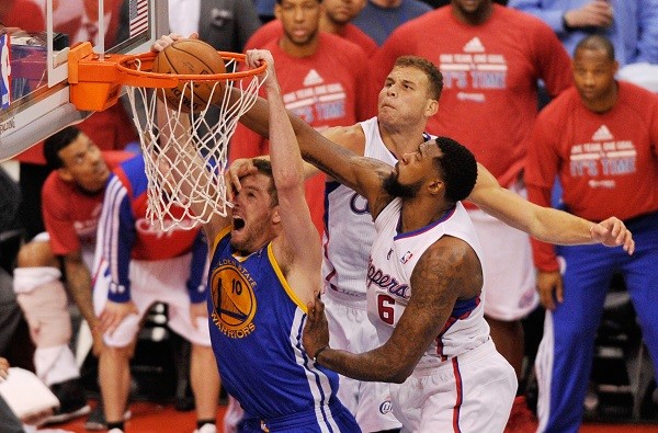  Los Angeles Clippers forward Blake Griffin (32) and Los Angeles Clippers center DeAndre Jordan 