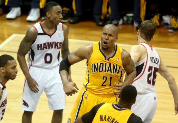 Indiana Pacers forward David West 