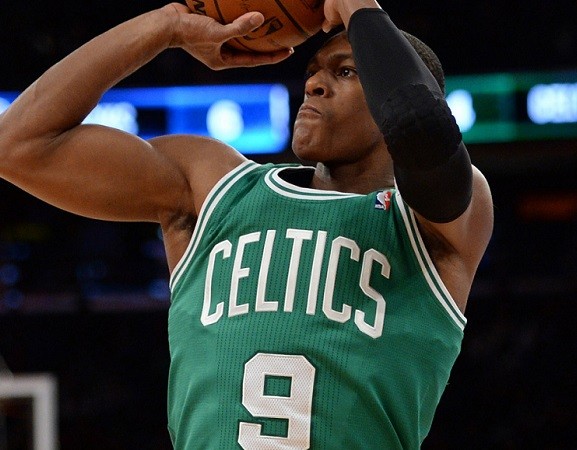 Boston Celtics point guard Rajon Rondo
