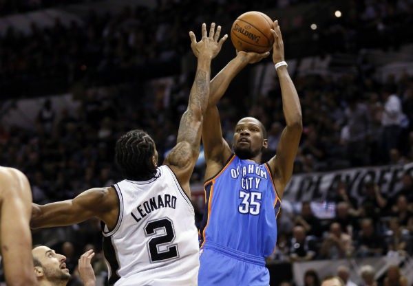 Oklahoma City Thunder forward Kevin Durant 