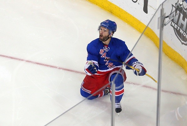 New York Rangers right wing Martin St. Louis