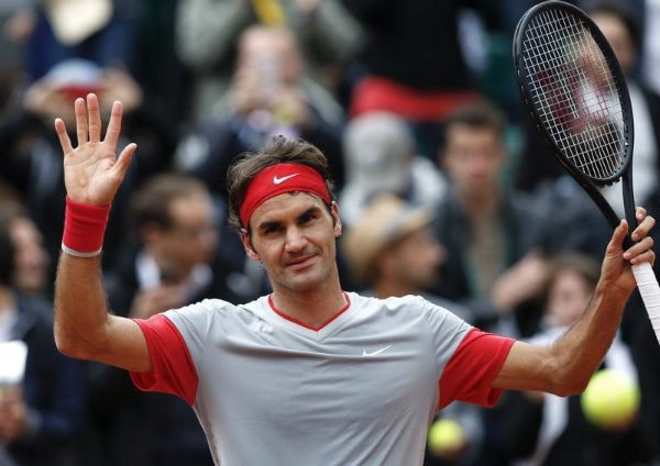 Roger Federer of Switzerland 