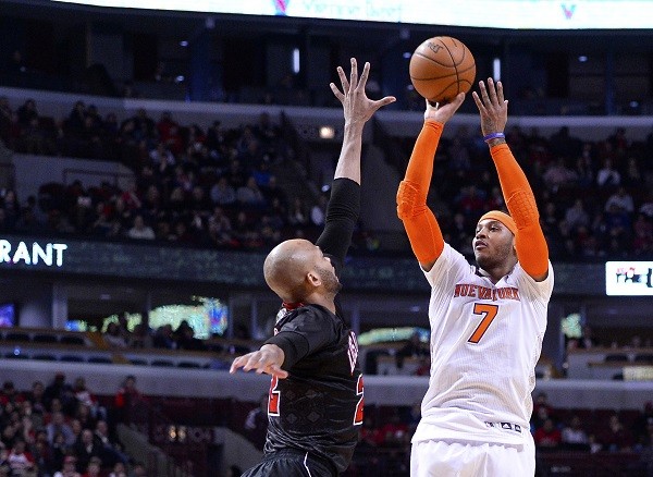 New York Knicks small forward Carmelo Anthony (