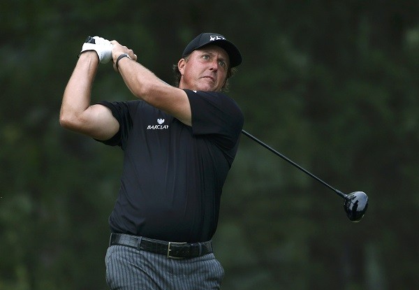 Phil Mickelson of the U.S. watches