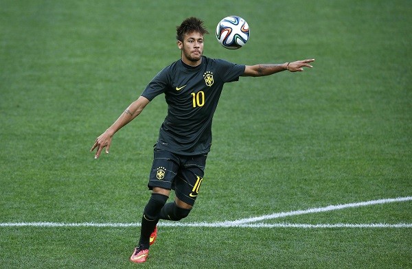 Brazil's national soccer team striker Neymar