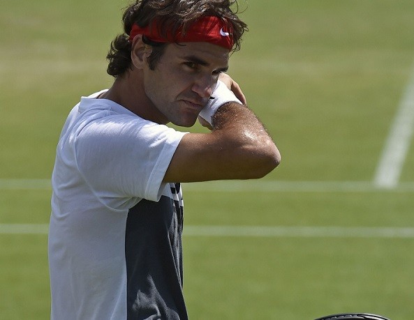 Roger Federer of Switzerland 