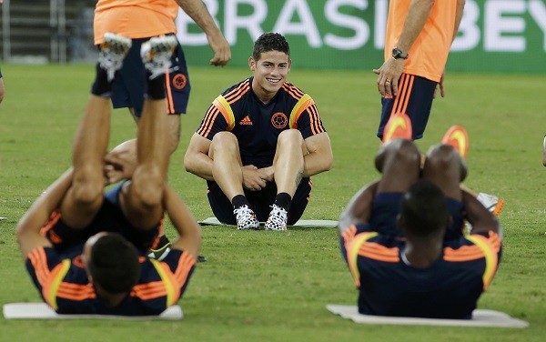 Colombia's national soccer team player James Rodriguez 