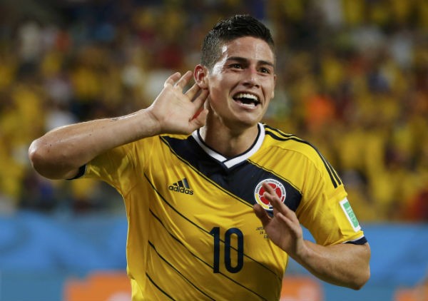 Colombia's James Rodriguez 