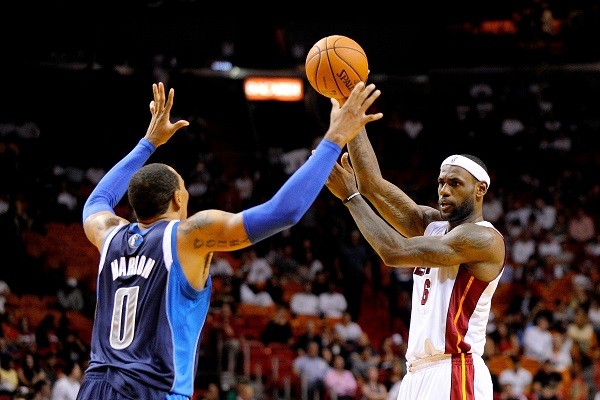 Miami Heat small forward LeBron James 
