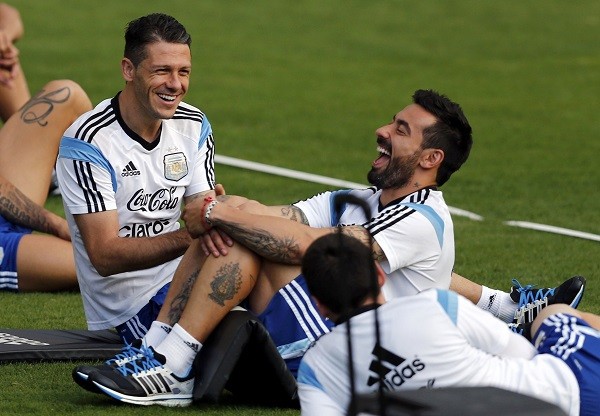 Argentina's national soccer team players Martin Demichelis