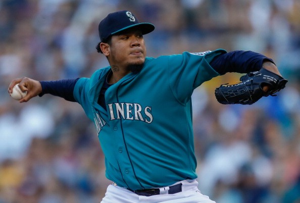 Starting pitcher Felix Hernandez #34 of the Seattle Mariners